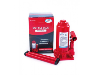 Домкрат гидравлический 5 т бутылочный, в коробке, красный от AUTOVIRAZH Домкрат гидравлический 5 т бутылочный, в коробке, красный