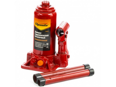 Домкрат гидравлический бутылочный телескопический, 2 т, h подъема 170-410 мм Sparta