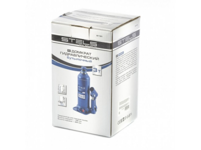 Домкрат гидравлический бутылочный, 3 т, h подъема 188-363 мм Stels