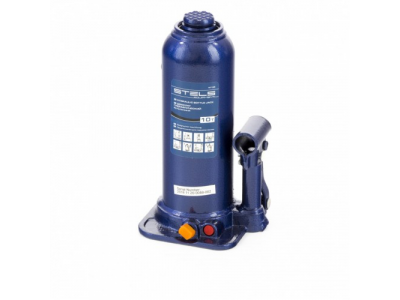 Домкрат гидравлический бутылочный, 10 т, h подъема 222-447 мм Stels от STELS Домкрат гидравлический бутылочный, 10 т, h подъема 222-447 мм Stels