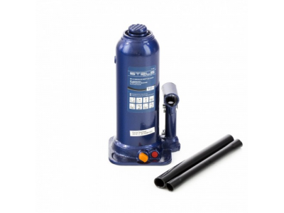 Домкрат гидравлический бутылочный, 10 т, h подъема 222-447 мм Stels от STELS Домкрат гидравлический бутылочный, 10 т, h подъема 222-447 мм Stels