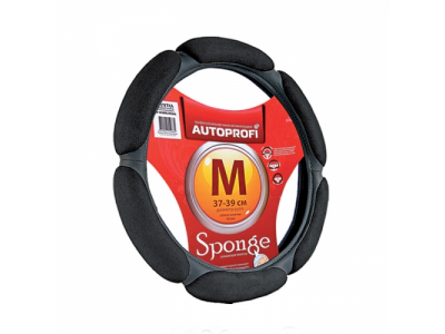 Оплётка руля замша (6 подушечек) (черный) (L) от Autoprofi Оплётка руля замша (6 подушечек) (черный) (L)