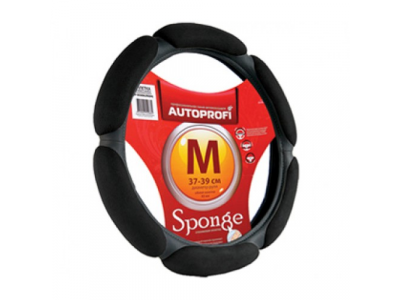 Оплётка руля замша (6 подушечек) (черный) (L) от Autoprofi Оплётка руля замша (6 подушечек) (черный) (L)