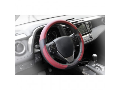 Оплетка, иск. кожа, коричневая/черная, 38 см / M от KRAFT Оплетка, иск. кожа, коричневая/черная, 38 см / M