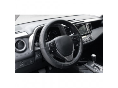 Оплетка, иск. кожа с тиснением, черная, 40 см / L от KRAFT Оплетка, иск. кожа с тиснением, черная, 40 см / L