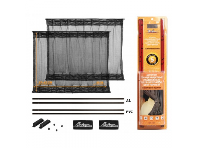 Шторки солнцезащитные раздвижные S ДхВ: 50х37-42см. AIRLINE от Airline Шторки солнцезащитные раздвижные S ДхВ: 50х37-42см. AIRLINE