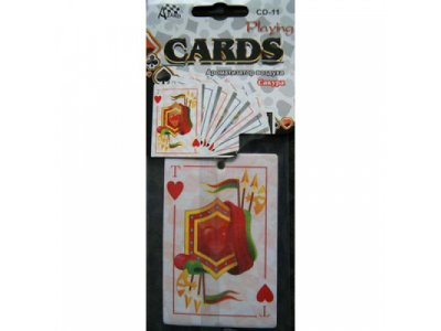 Ароматизатор воздуха подвесной картонный AZARD "Игральные карты Туз Червей" Сакура от AZARD Ароматизатор воздуха подвесной картонный AZARD "Игральные карты Туз Червей" Сакура