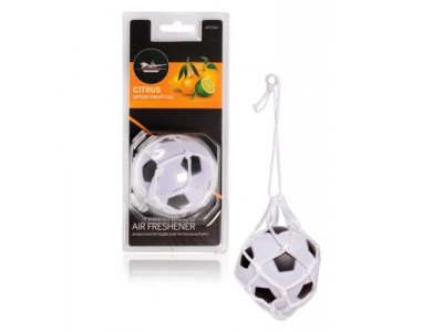 Ароматизатор подвесной "Футбольный мяч" цитрусовый сад