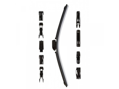 Щетка стеклоочистителя универсальная бескаркасная 400mm,10 адаптеров