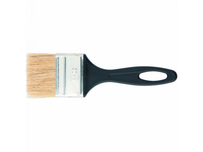 Кисть флейцевая 25*6, пластиковая ручка, стандарт СИБРТЕХ