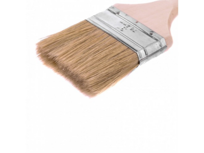 Кисть плоская "Евро" 3", натуральная щетина, деревянная ручка Mtx