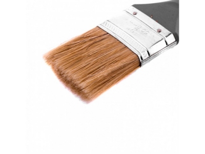 Кисть плоская "Евро" 2", натуральная щетина, пластмассовая ручка Mtx