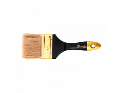 Кисть плоская "Профи" 3", натуральная щетина, деревянная ручка Mtx