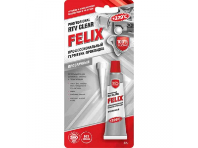 Герметик-прокладка профессиональный FELIX (прозрачный) 32г от Felix Герметик-прокладка профессиональный FELIX (прозрачный) 32г