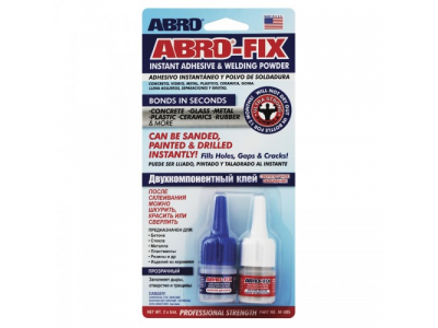 Клей двухкомпонентный ABRO-FIX, 5 мл от ABRO Клей двухкомпонентный ABRO-FIX, 5 мл