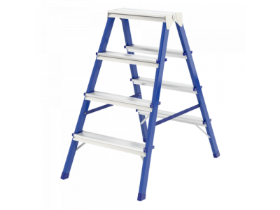 Стремянка двусторонняя 4ст., стальная// Сибртех Россия от СИБРТЕХ Стремянка двусторонняя 4ст., стальная// Сибртех Россия