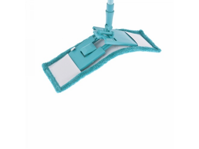 Швабра 120 см с пластиковой складной подошвой, насадка микрофиб, рукоятка телескоп.//ELFE