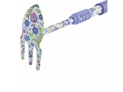 Мотыжка комбинированная "лепесток и 3 зуба" удлиненная, обрезиненная рукоятка PALISAD