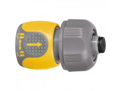 Соединитель для шланга 3/4", аквастоп, двухкомпонентный // PALISAD LUXE от PALISAD Соединитель для шланга 3/4", аквастоп, двухкомпонентный // PALISAD LUXE