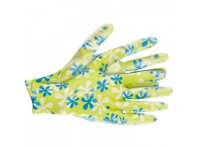 Перчатки садовые из полиэстера с нитриловым обливом, зеленые, L //PALISAD от PALISAD Перчатки садовые из полиэстера с нитриловым обливом, зеленые, L //PALISAD