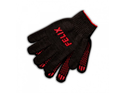 Перчатки хлопковые Felix с пвх-покрытием (черные) от Felix Перчатки хлопковые Felix с пвх-покрытием (черные)