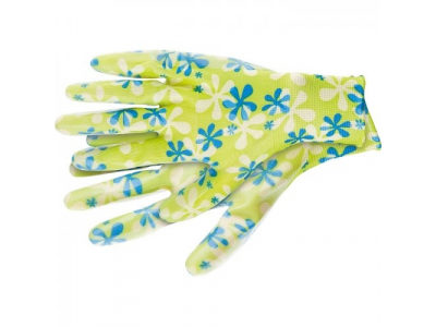 Перчатки садовые из полиэстера с нитриловым обливом, красные, M //PALISAD от PALISAD Перчатки садовые из полиэстера с нитриловым обливом, красные, M //PALISAD