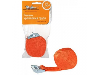 Стяжка груза "AIRLINE" 3м, 200кг с фиксатором от Airline Стяжка груза "AIRLINE" 3м, 200кг с фиксатором