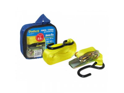 Стяжка груза "DOLLEX" (6м х 25 мм) 0,9т с храповиком