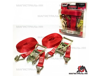 Стяжка груза комплект 2шт. (1х15) 4,5м. "RedMark"