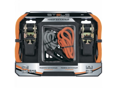 Набор стяжек и резинок для фиксации грузов STELS от STELS Набор стяжек и резинок для фиксации грузов STELS