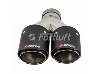 Fortluft Карбоновая насадка Akrapovic Style 90x2 мм MT214R от Fortluft Fortluft Карбоновая насадка Akrapovic Style 90x2 мм MT214R