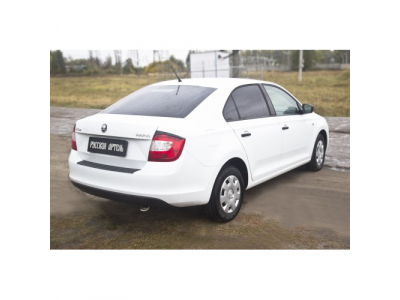 Накладка на задний бампер для Skoda Rapid 2012- от РУССКАЯ АРТЕЛЬ Накладка на задний бампер для Skoda Rapid 2012-