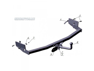 Фаркоп на Ford Focus I универсал 1998-2004гг.