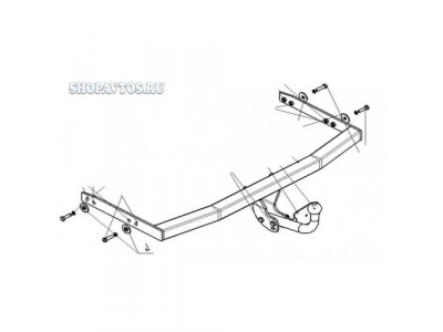 Фаркоп на Skoda Octavia Tour универсал 2000-2010гг.