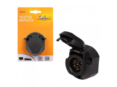 Розетка фаркопа 7 контактов пластик