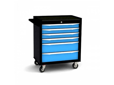 Тележка инструментальная 6 ящиков, синяя от ОДА СЕРВИС Тележка инструментальная 6 ящиков, синяя