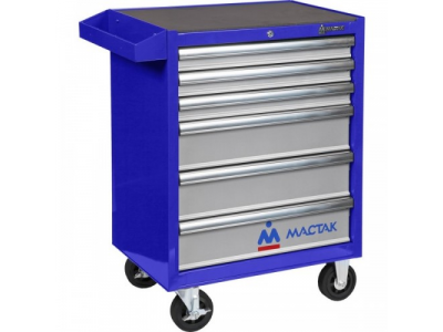 Тележка инструментальная, 6 ящиков, синяя от МАСТАК Тележка инструментальная, 6 ящиков, синяя