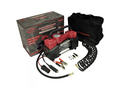 Компрессор двухцилиндровый 85 л/мин с манометром от AUTOVIRAZH Компрессор двухцилиндровый 85 л/мин с манометром