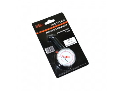 Манометр шин (до 4атм) стрелочный VETTLER от VETTLER Манометр шин (до 4атм) стрелочный VETTLER