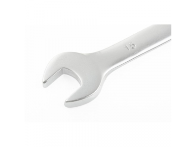 Ключ комбинированный, 15 мм, CrV, матовый хром// STELS от STELS Ключ комбинированный, 15 мм, CrV, матовый хром// STELS