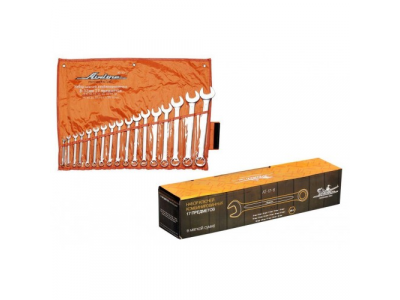 Набор ключей комбинированных 17 предметов, сумка AIRLINE