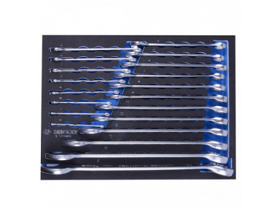 Набор комбинированных ключей, ложемент, 20 предметов, KING TONY от KING TONY Набор комбинированных ключей, ложемент, 20 предметов, KING TONY