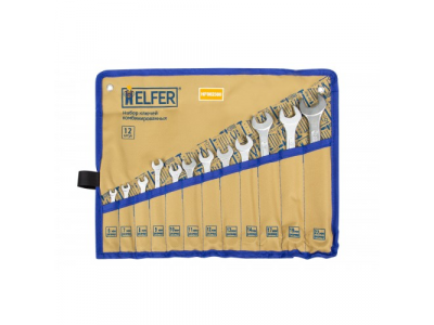 Ключ комбинированный набор 12 шт: 6-14,17,19,22мм (сумка) от HELFER Ключ комбинированный набор 12 шт: 6-14,17,19,22мм (сумка)