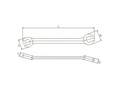 Ключ разрезной 14х17 мм