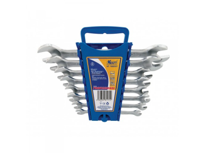 Ключ рожковой набор 8шт: 6*7,8*10,10*11, 0*13,12*14,14*15,17*19,21*23мм (пл.держ)