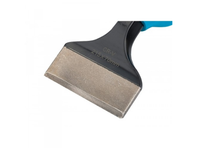 Зубило-конопатка, 215х70 мм, трехкомпон. эргоном. рук-ка,защитный протектор,антикорроз.покр.//GROSS от GROSS Зубило-конопатка, 215х70 мм, трехкомпон. эргоном. рук-ка,защитный протектор,антикорроз.покр.//GROSS