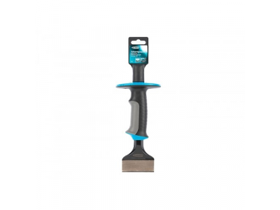 Зубило-конопатка, 215х70 мм, трехкомпон. эргоном. рук-ка,защитный протектор,антикорроз.покр.//GROSS от GROSS Зубило-конопатка, 215х70 мм, трехкомпон. эргоном. рук-ка,защитный протектор,антикорроз.покр.//GROSS