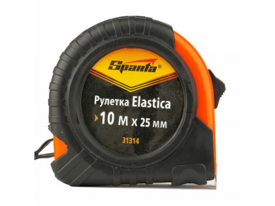 Рулетка Elastica, 10 м х 25 мм, обрезиненный корпус// SPARTA от SPARTA Рулетка Elastica, 10 м х 25 мм, обрезиненный корпус// SPARTA