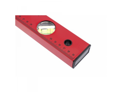 Уровень алюминиевый, 400 мм, 3 глазка, красный, линейка// MATRIX от MATRIX Уровень алюминиевый, 400 мм, 3 глазка, красный, линейка// MATRIX