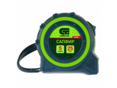 Рулетка Сапфир, двухкомпонентный корпус, 5 м х 25 мм Сибртех от СИБРТЕХ Рулетка Сапфир, двухкомпонентный корпус, 5 м х 25 мм Сибртех